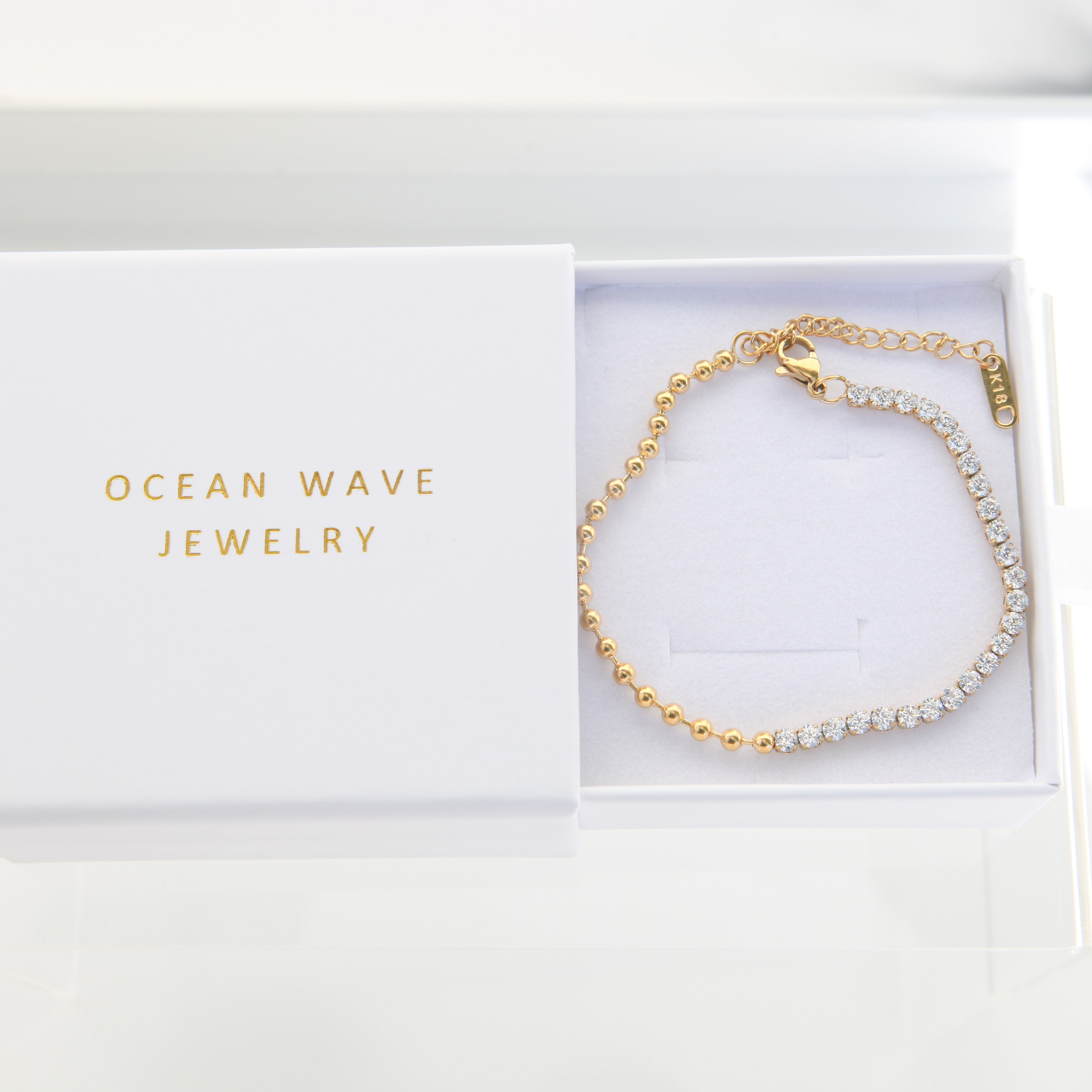 Easton - 18k Gold Zirconia Bracelet