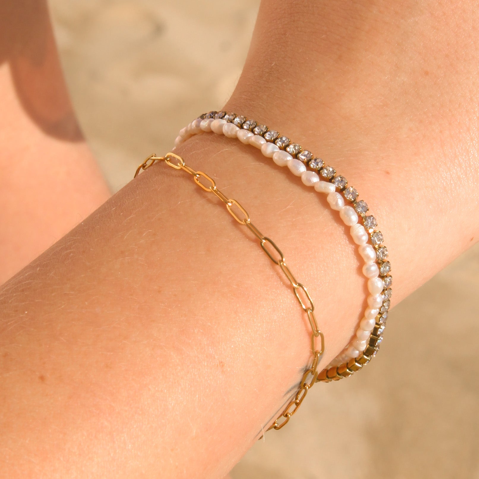 Kalani - Zirconia Pearl Bracelet