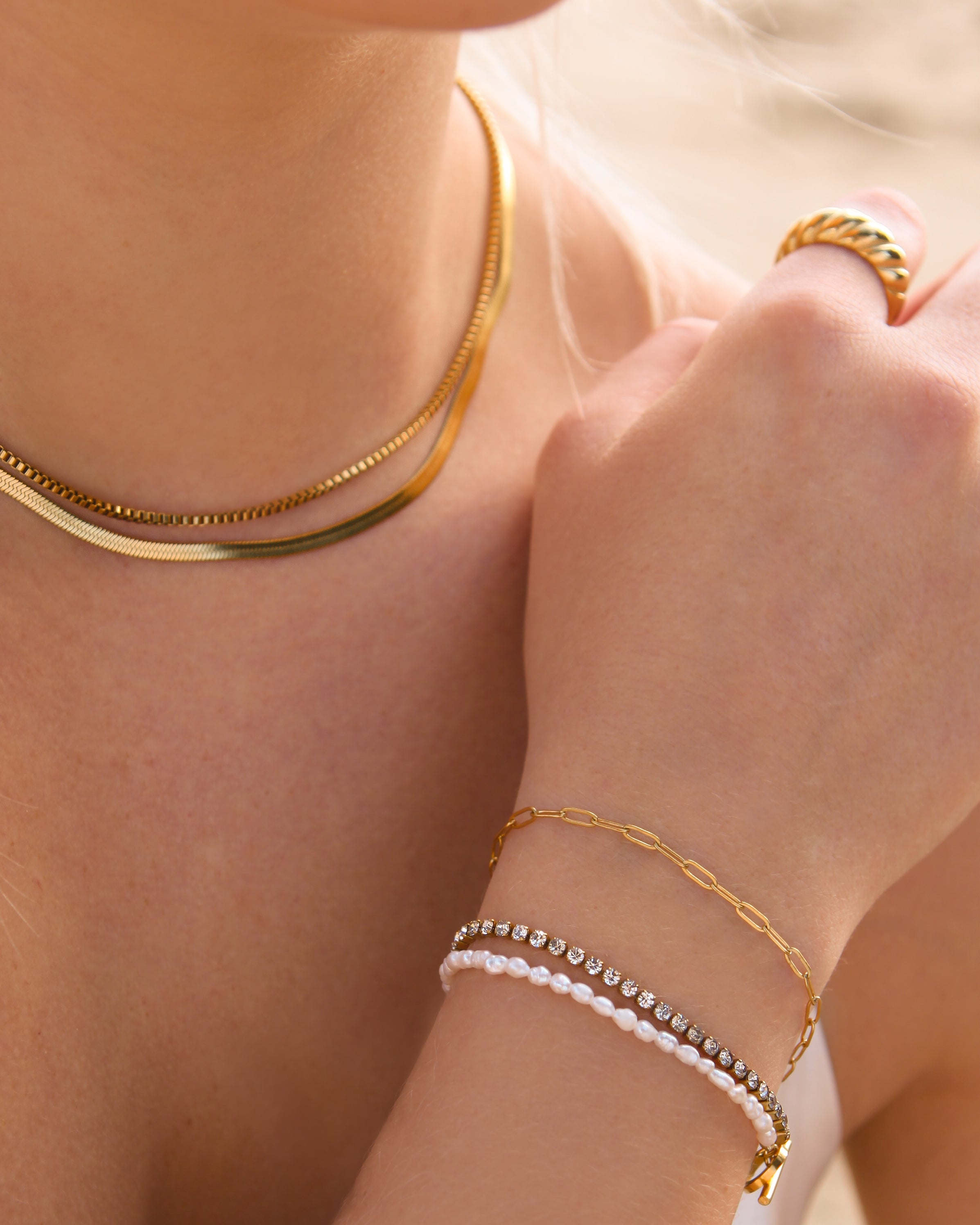 Kalani - Zirconia Pearl Bracelet
