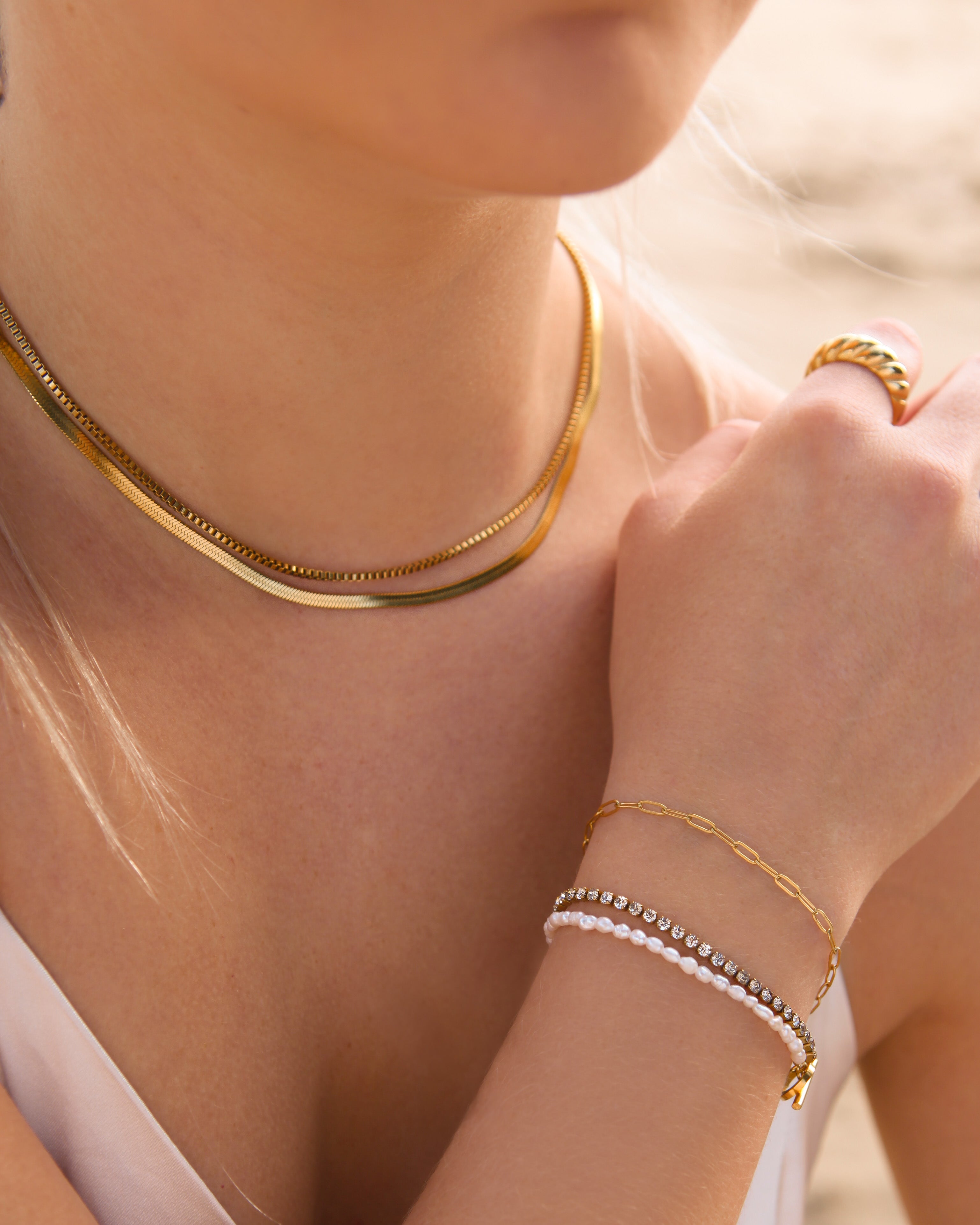 Kalani - Zirconia Pearl Bracelet