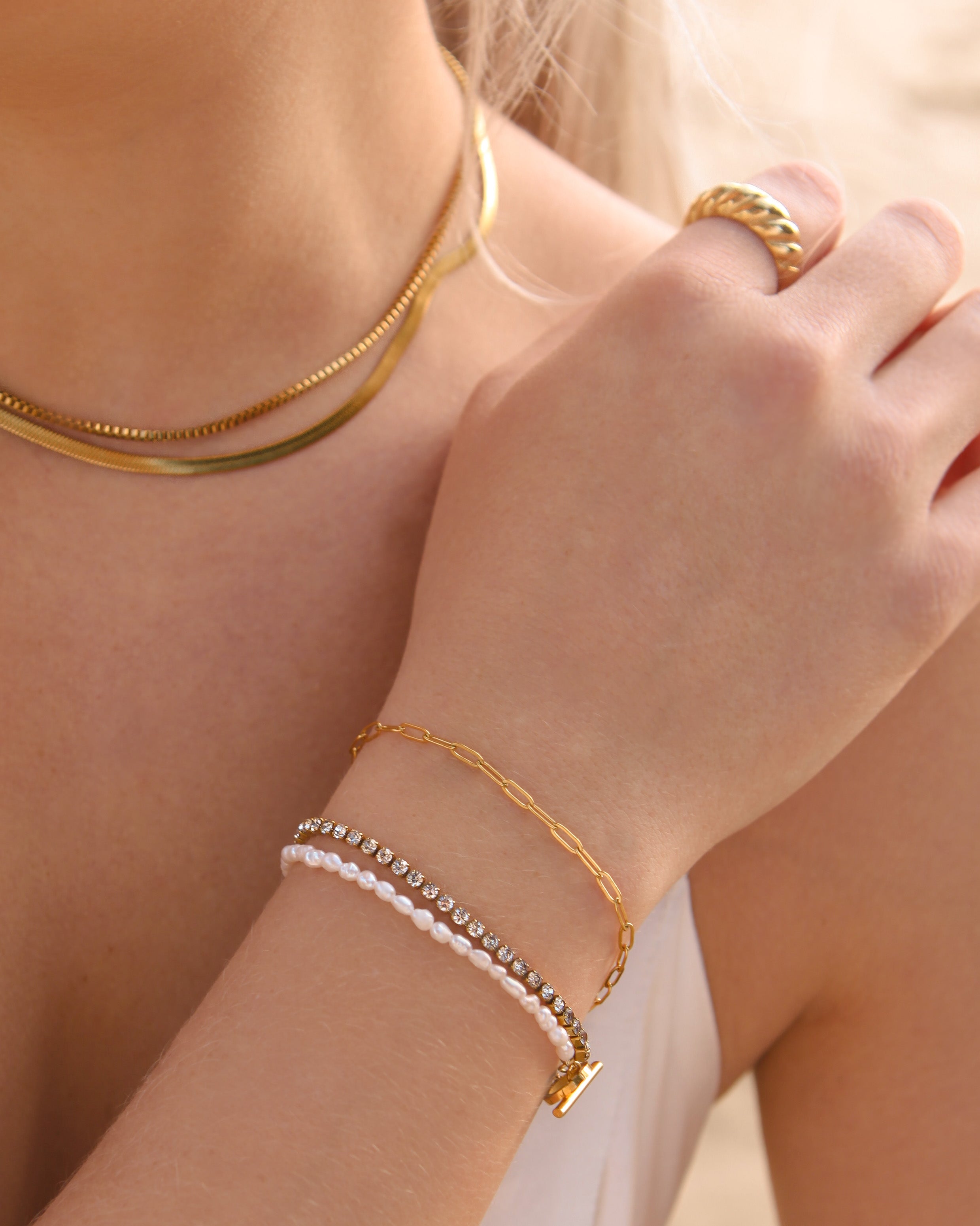 Kalani - Zirconia Pearl Bracelet